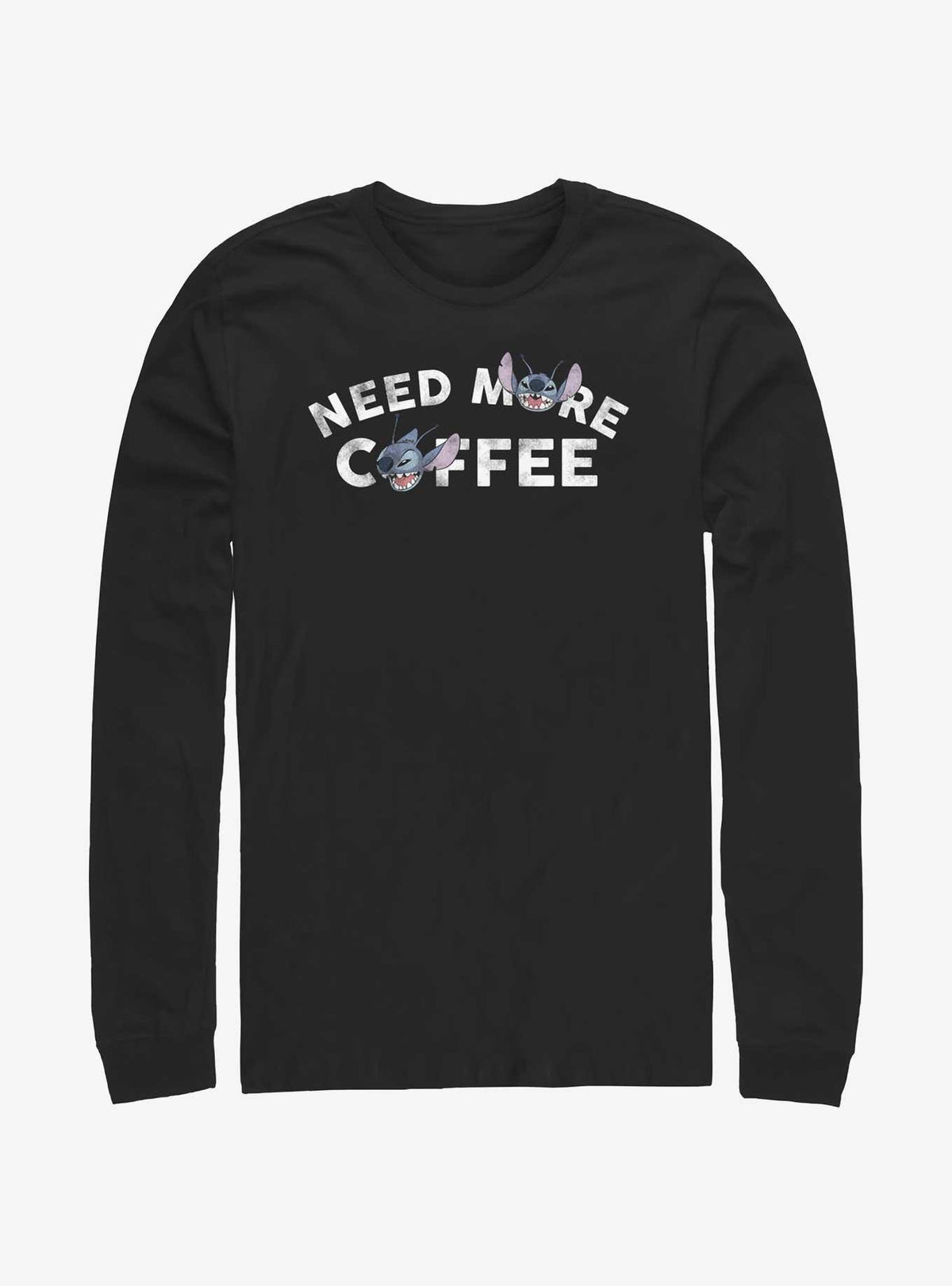 island alien duo Need More Coffee Long-Sleeve T-Shirt