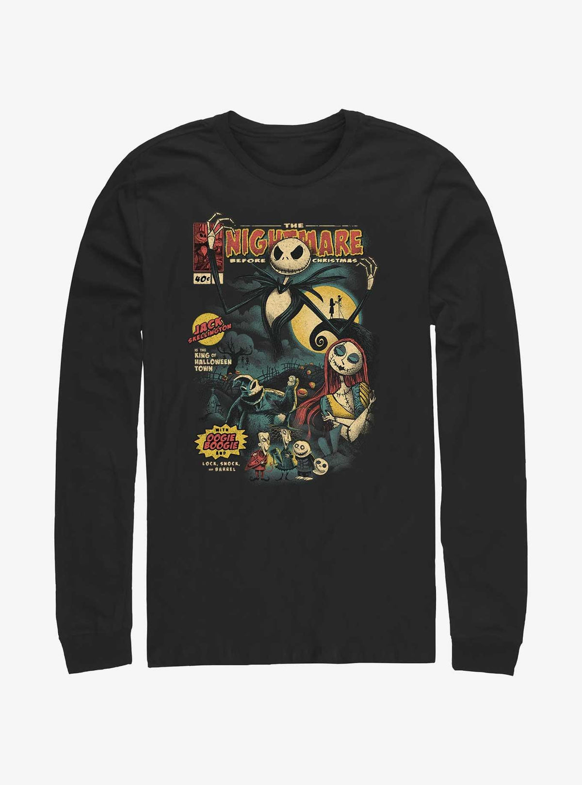 spooky holiday Comic Cover Long-Sleeve T-Shirt