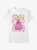 retro platform gamer Princess Peach T-Shirt