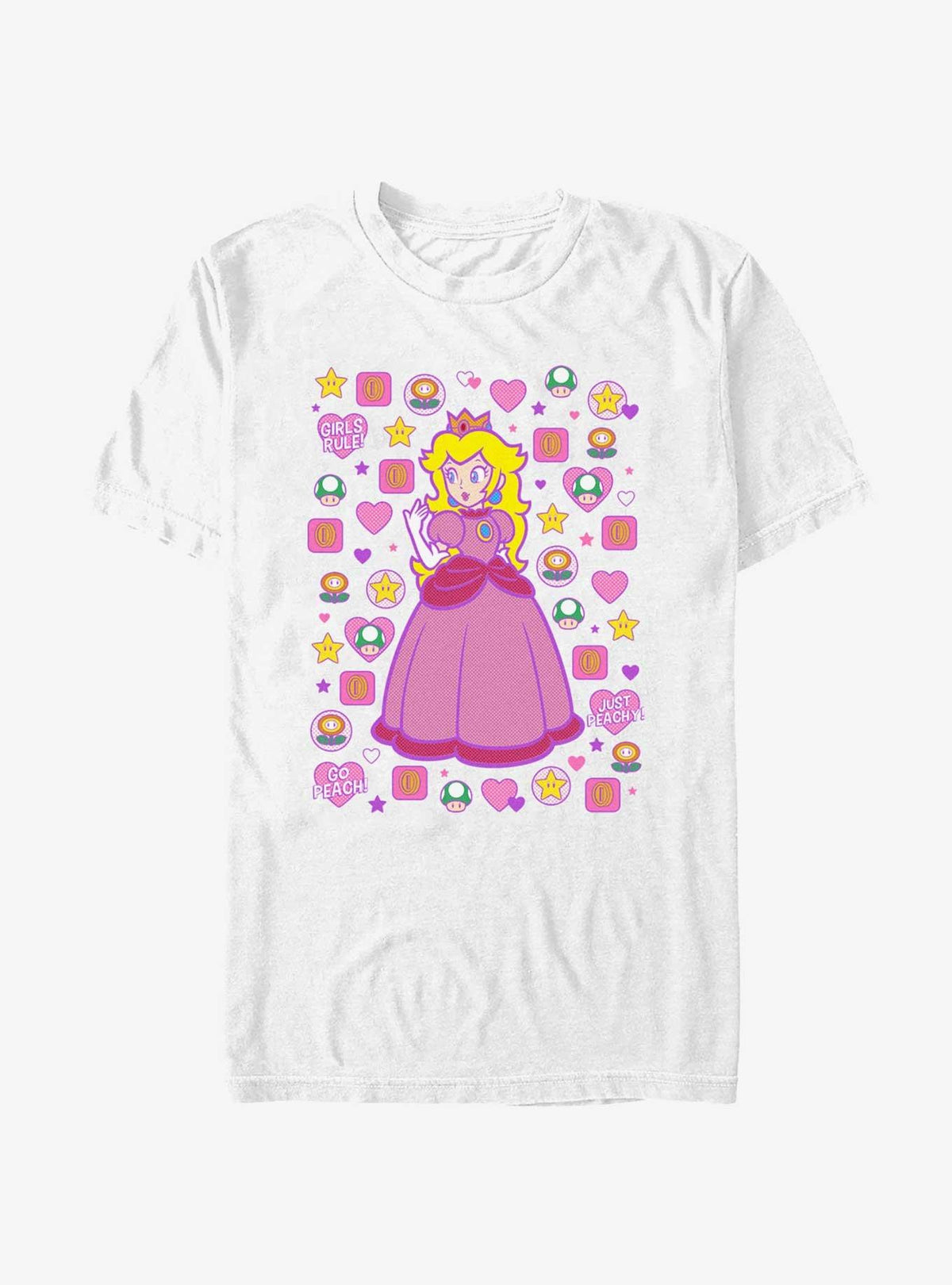 retro platform gamer Princess Peach T-Shirt