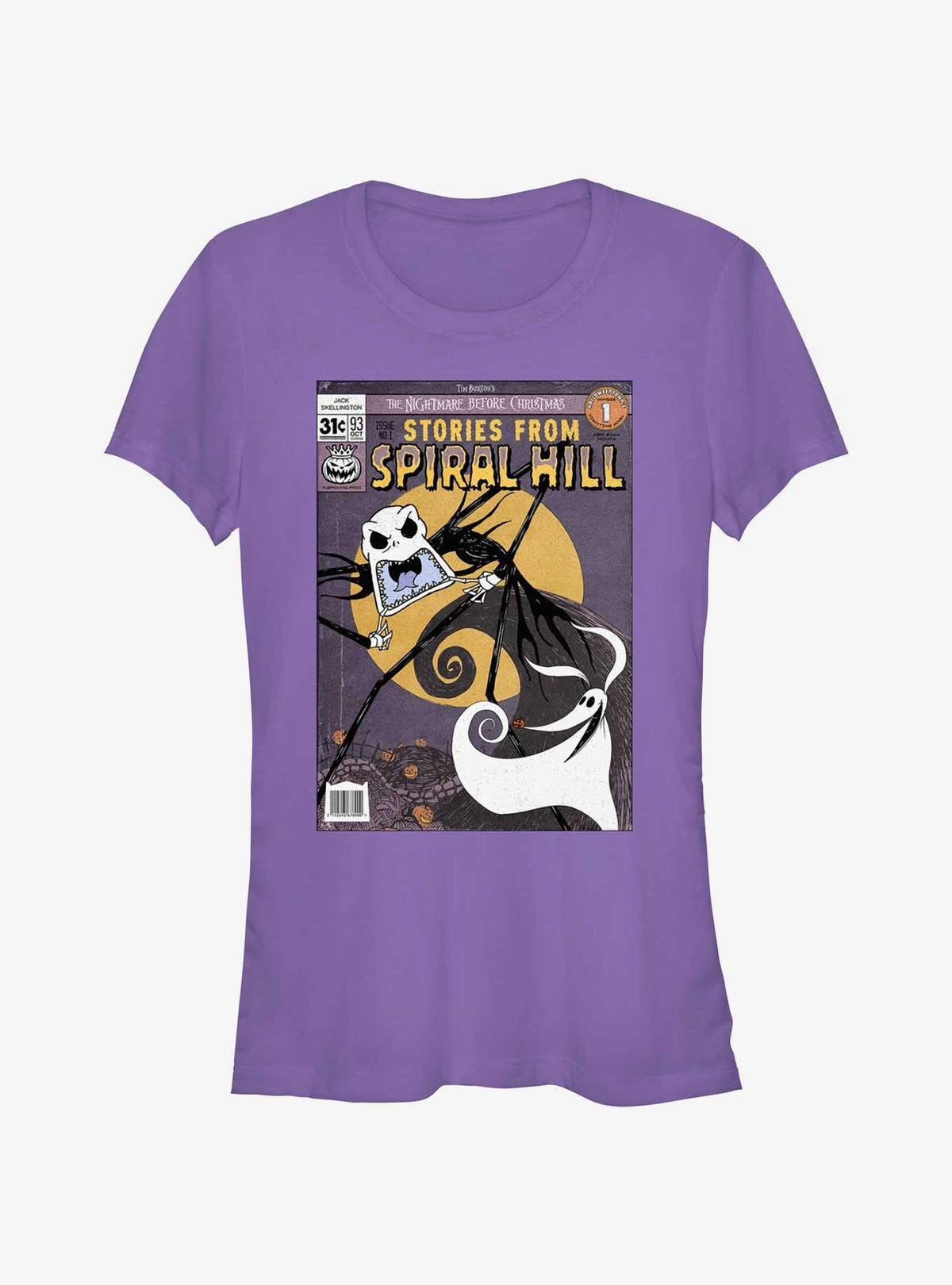 spooky holiday Stories From Spiral Hill Jack and Zero Girls T-Shirt