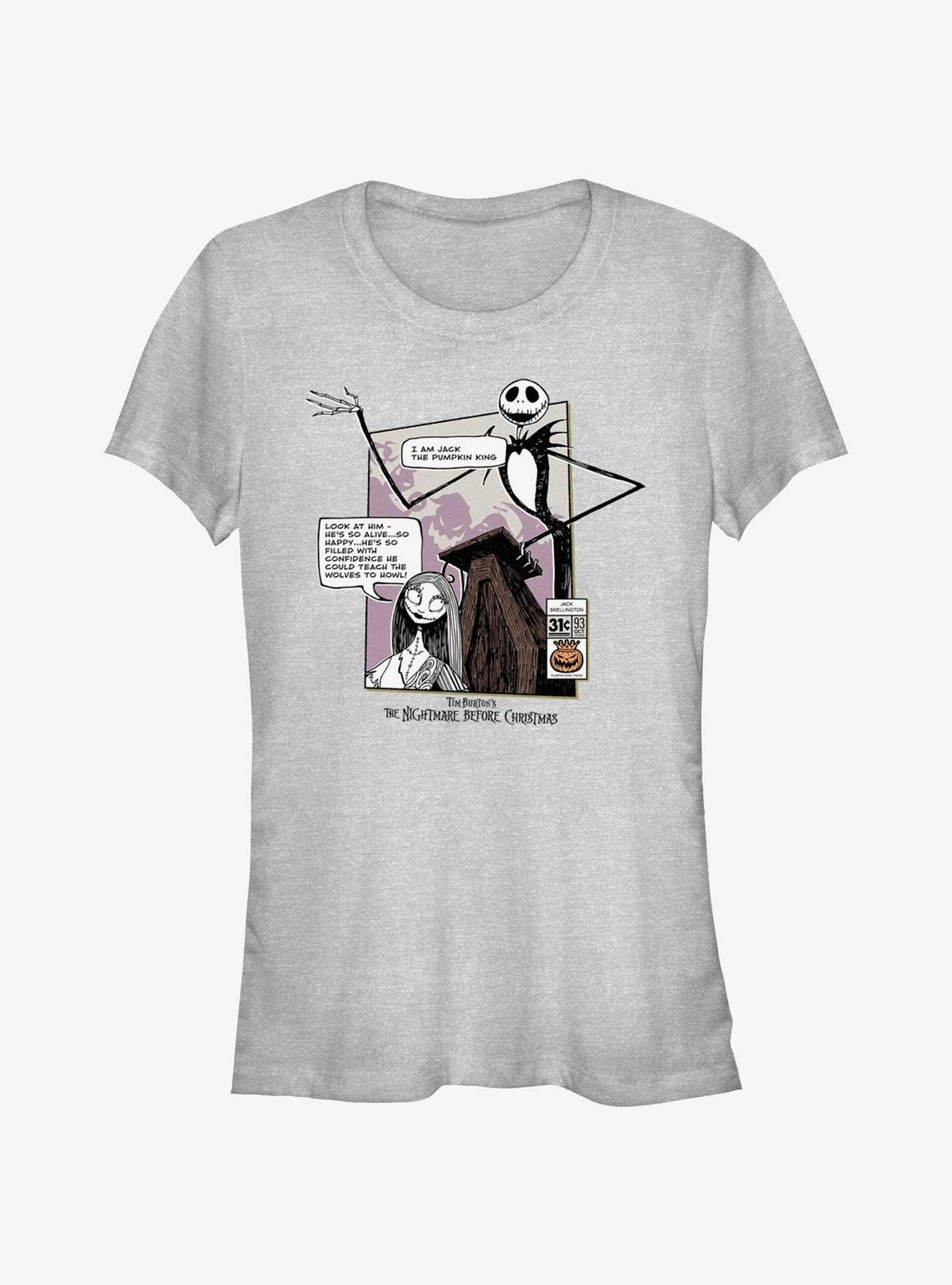 spooky holiday Jack Sally Look At Him The Pumpkin King Girls T-Shirt