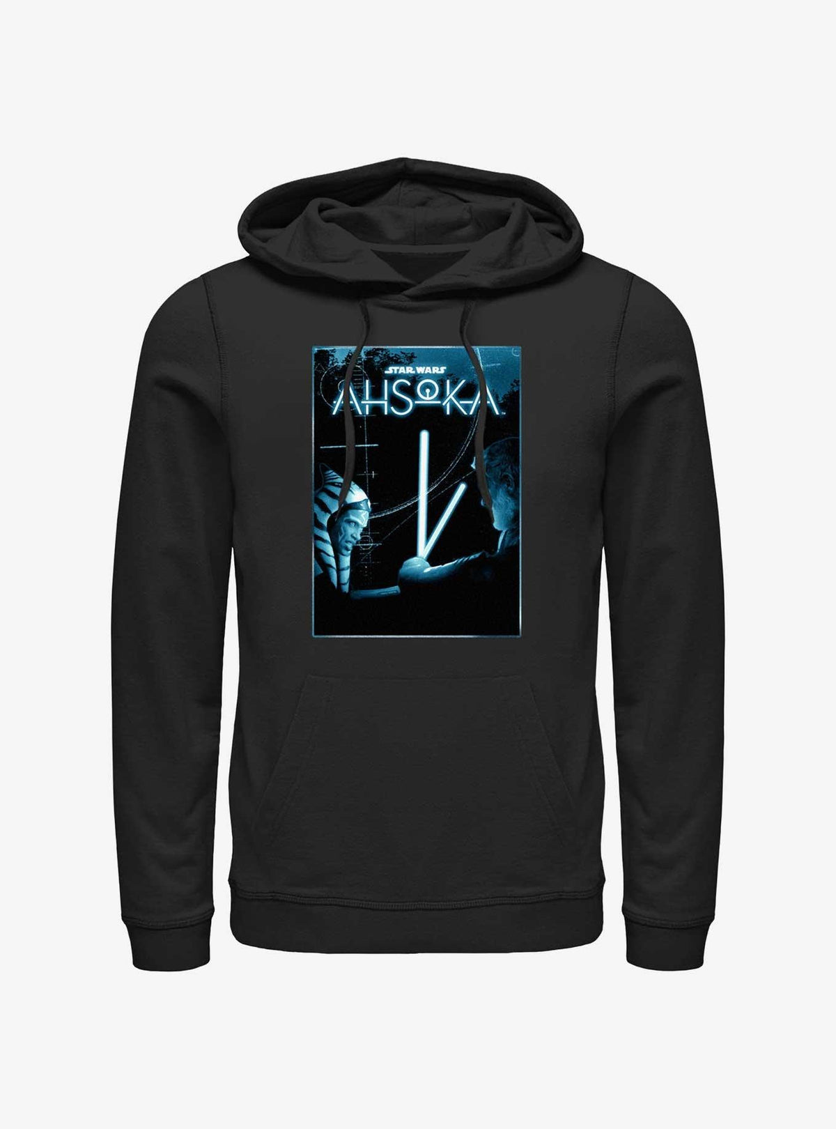 Ahsoka vs Baylan Skoll Lightsaber Battle Poster Hoodie Hot Topic Web Exclusive