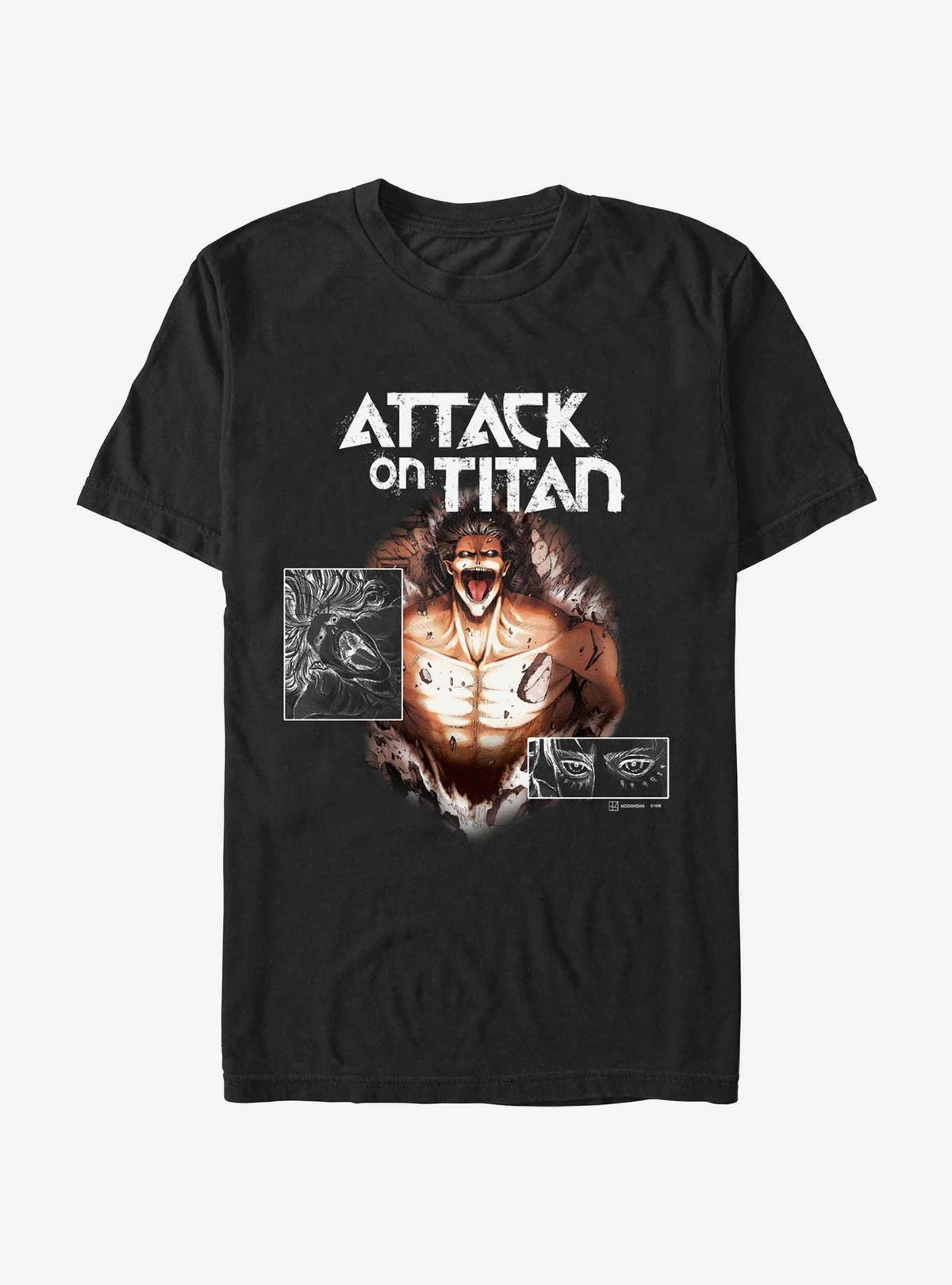 dark fantasy anime Eren Yeager dark fantasy anime Negative T-Shirt