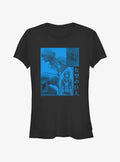 dark fantasy anime Female Titan Collage Girls T-Shirt
