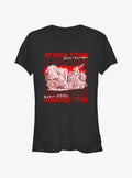dark fantasy anime Attack Vs Armored Girls T-Shirt