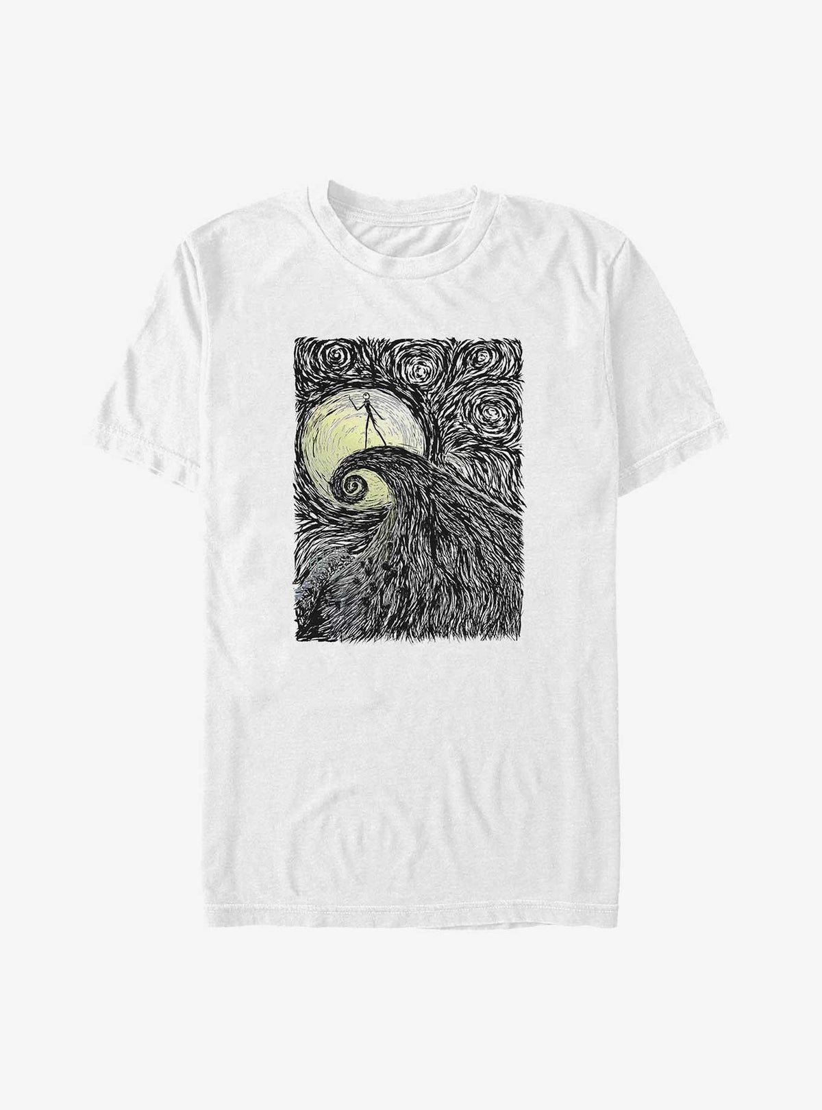 spooky holiday Jack Skellington On Spiral Hill Extra Soft T-Shirt
