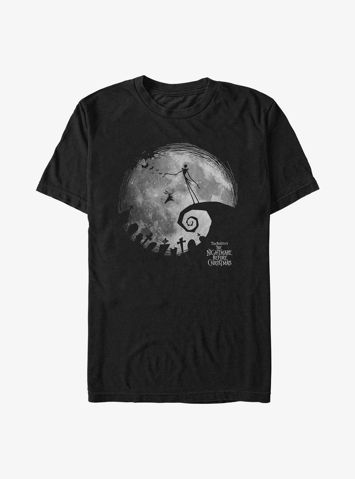 spooky holiday Jack Skellington Night Moon Extra Soft T-Shirt