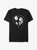 spooky holiday Jack Sally Heart cute blue alien Extra Soft T-Shirt