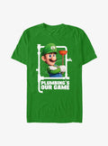 retro platform gamer Luigi Plumbing's Our Game Extra Soft T-Shirt