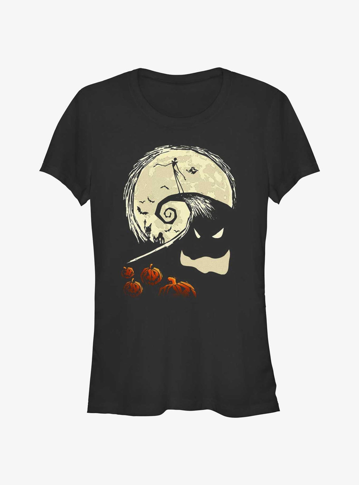 spooky holiday Jack On Pumpkin Hill Girls T-Shirt