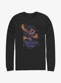 spooky holiday Pumpkin King Flames Long-Sleeve T-Shirt