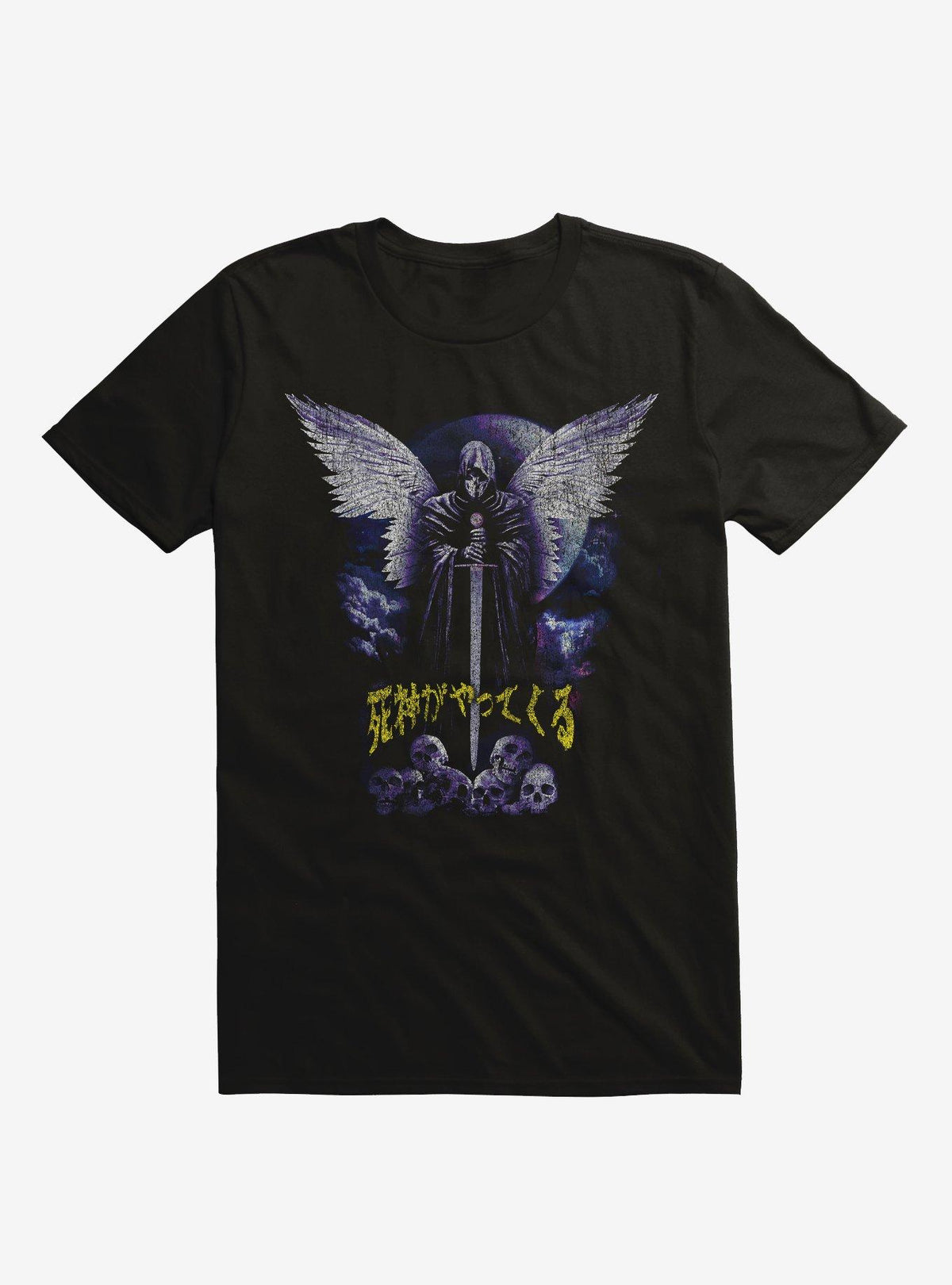 Winged Reaper With Sword T-Shirt 3