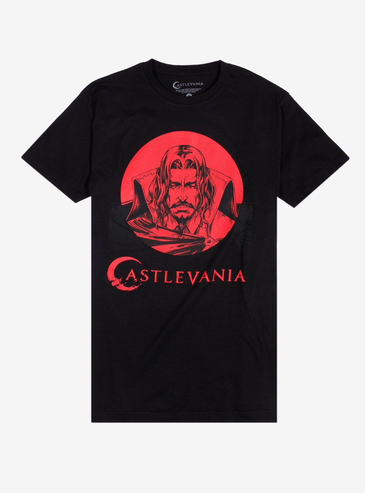 Castlevania Dracula Red Circle Portrait T-Shirt 2