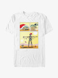 space adventure The Mandalorian Grogu Christmas Comic T-Shirt