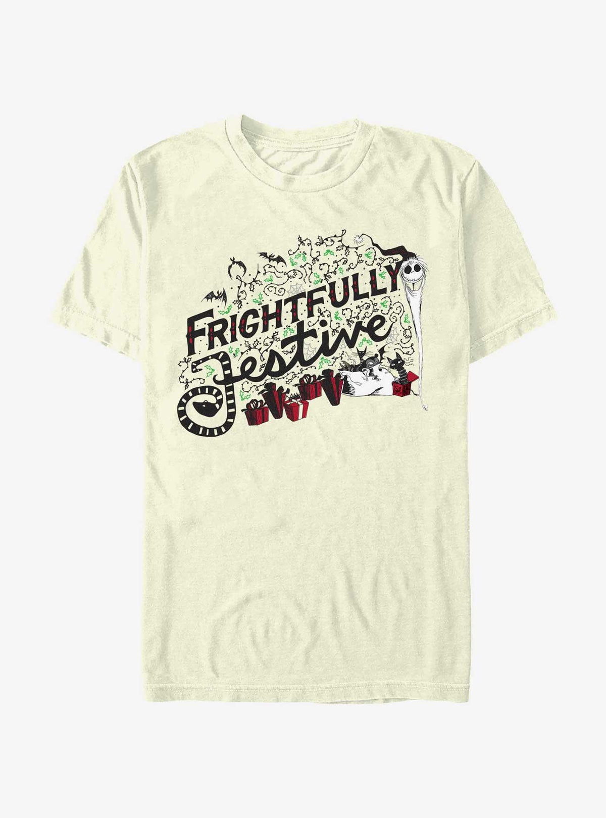 spooky holiday Santa Jack Frightfully Festive T-Shirt