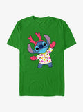 island alien duo Reindeer cute blue alien T-Shirt 3
