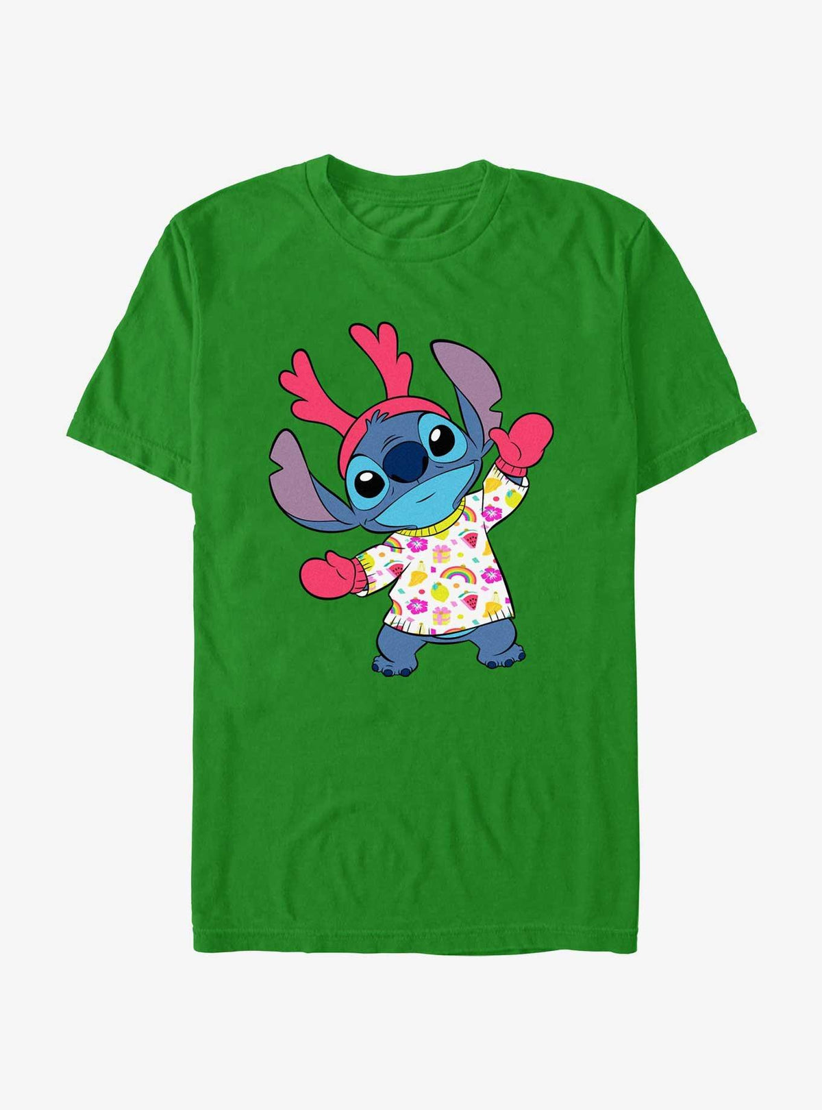 island alien duo Reindeer cute blue alien T-Shirt 3