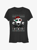 spooky holiday Ugly Holiday Jack Holiday Vision Girls T-Shirt