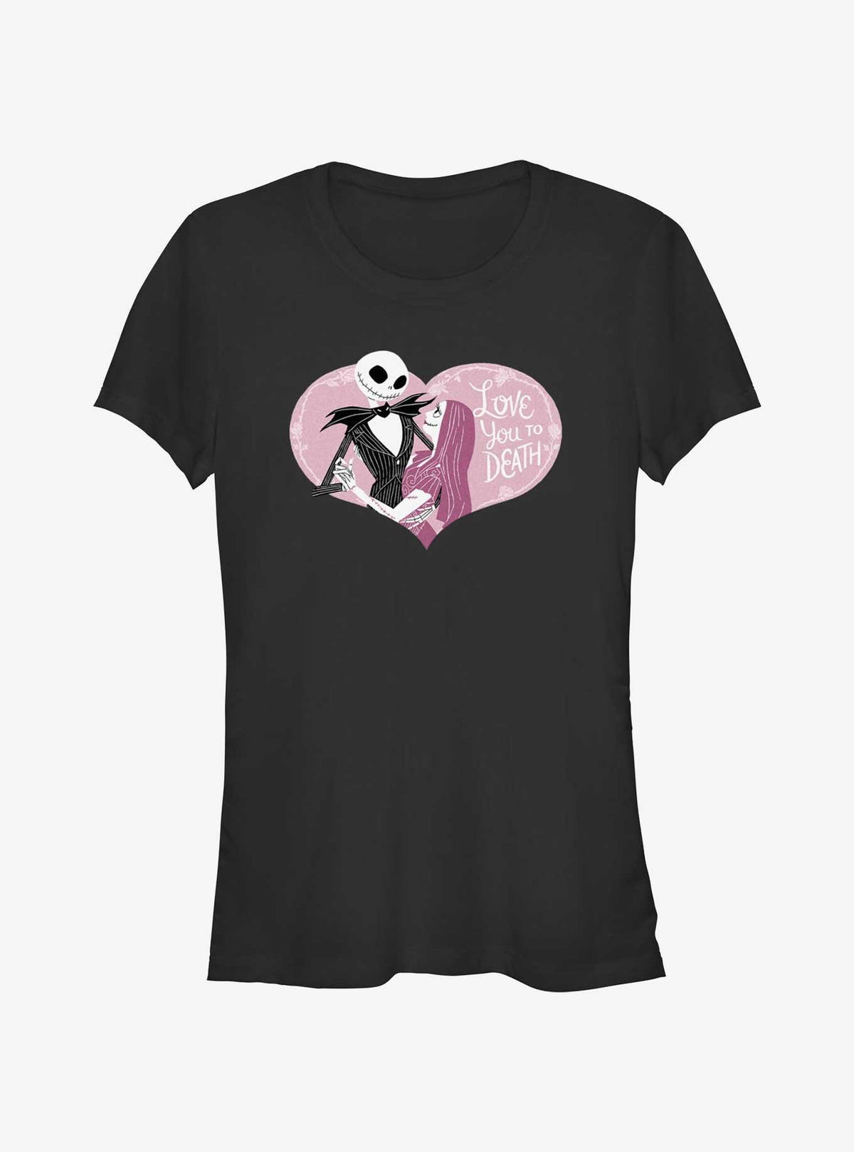 spooky holiday Jack Sally Love You To Death Girls T-Shirt