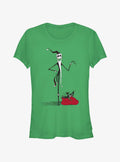 spooky holiday Sandy Claws Jack Girls T-Shirt