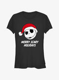 spooky holiday Jack Merry Scary Holidays Girls T-Shirt