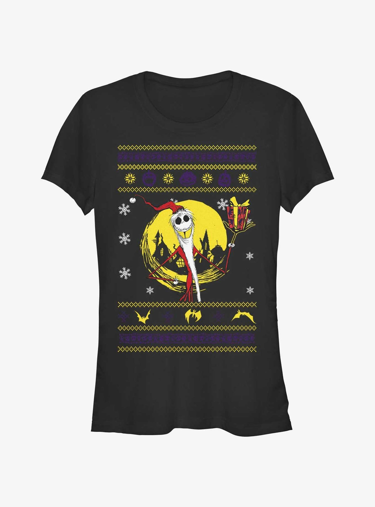 spooky holiday Jack Ugly Holidays Style Girls T-Shirt
