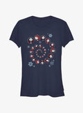 spooky holiday Sally Winter Swirl Girls T-Shirt