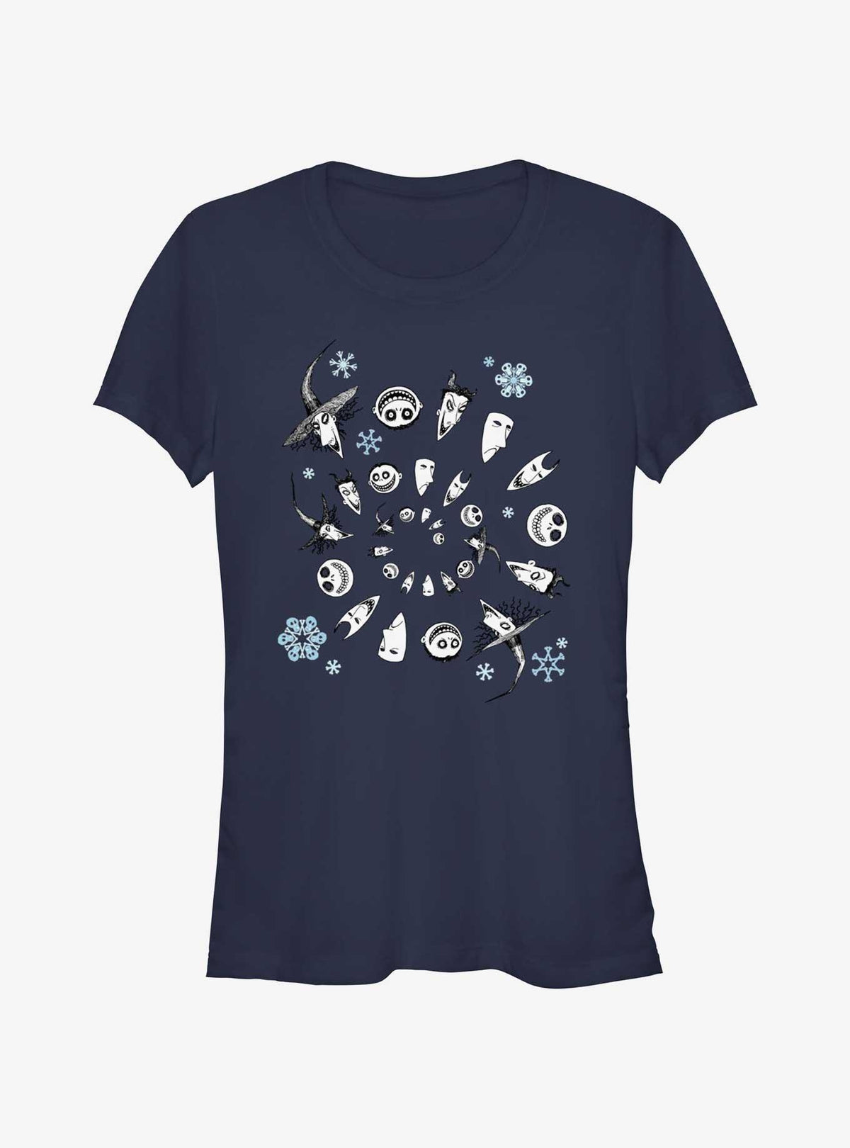 spooky holiday Boogie's Boys Winter Swirl Girls T-Shirt