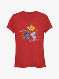 island alien duo Merry Kissmas Mistletoe Girls T-Shirt