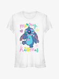 island alien duo Kissmas cute blue alien Girls T-Shirt