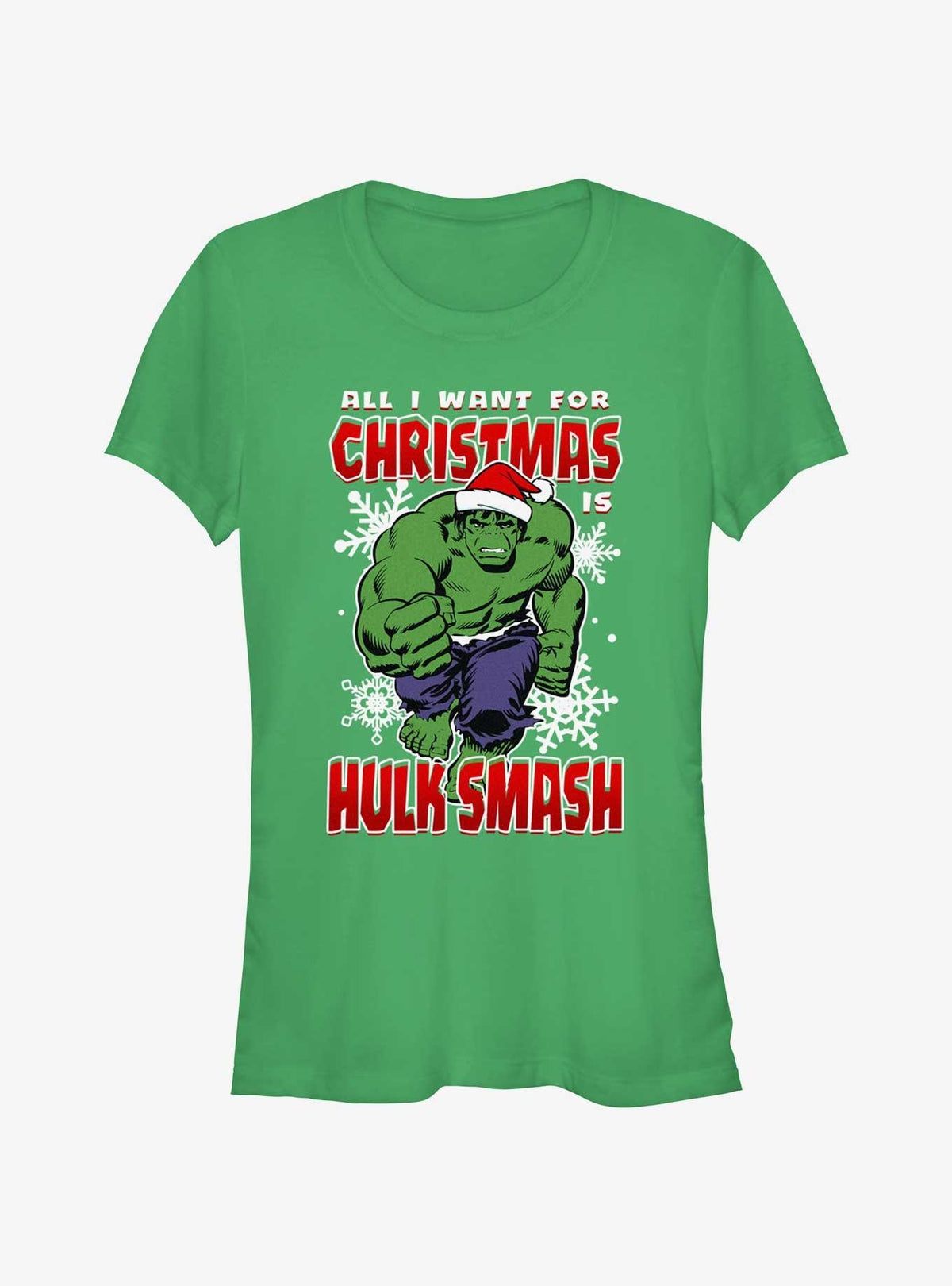 The Hulk Christmas Hulk Smash Girls T-Shirt