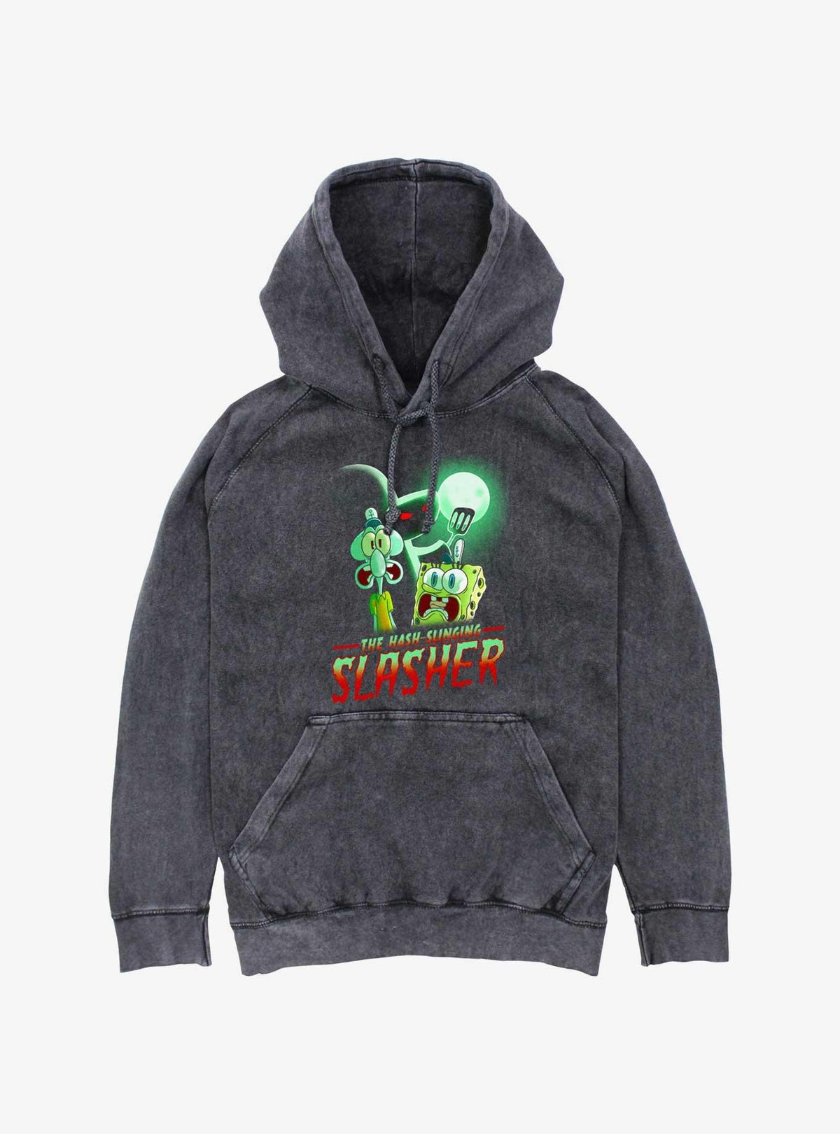 cartoon sea sponge Hash Slinging Slasher Mineral Wash Hoodie