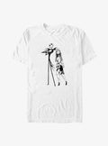 spooky holiday Jack and Sally Big Tall T-Shirt