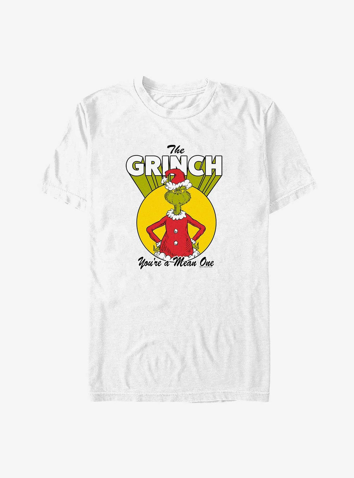 Dr Seuss The Grinch Who Stole Christmas You're A Mean One Big Tall T-Shirt