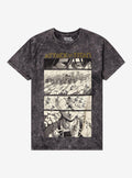 dark fantasy anime Levi Last Chapter Manga Dark Wash T-Shirt