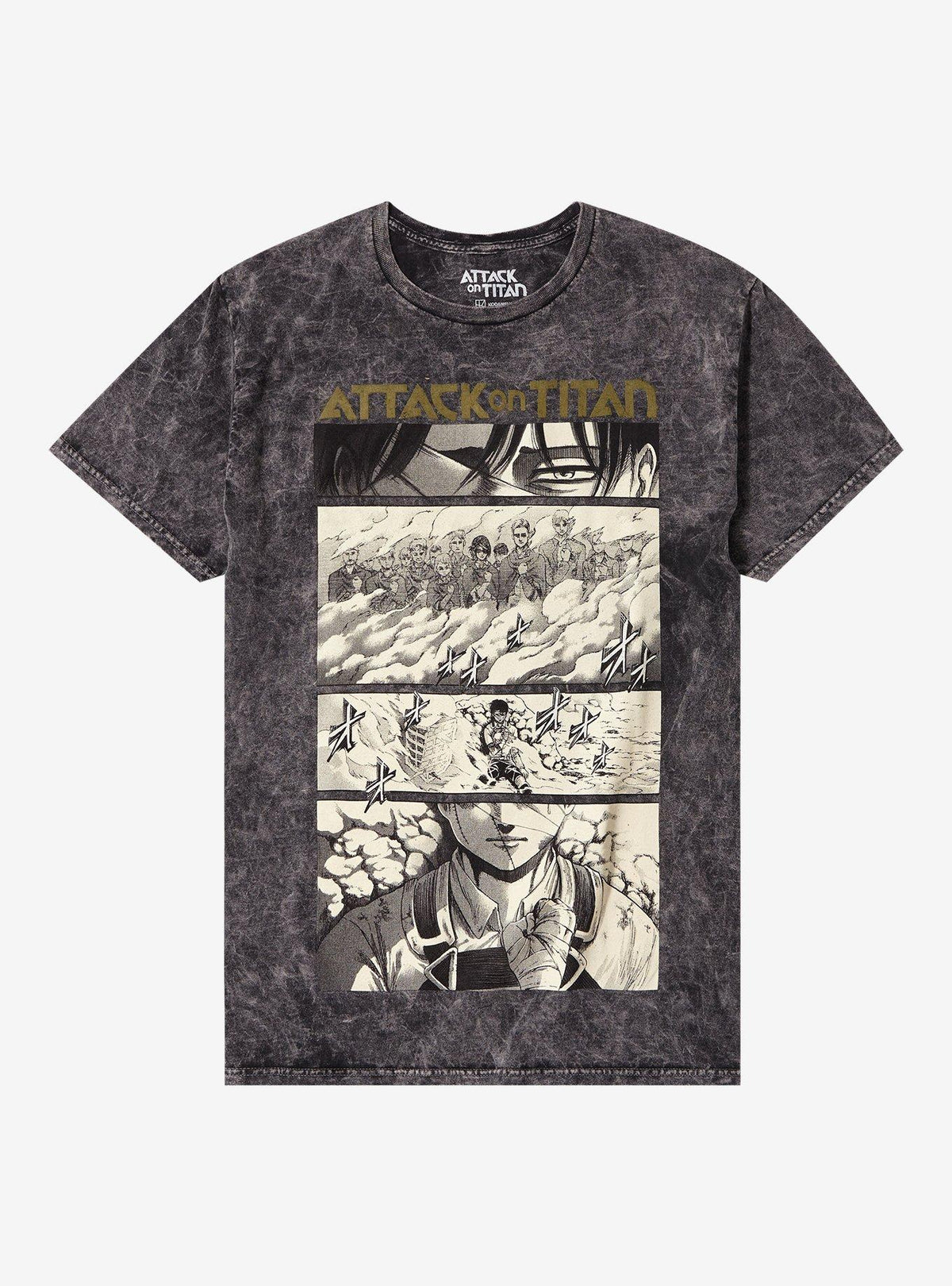 dark fantasy anime Levi Last Chapter Manga Dark Wash T-Shirt