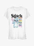 island alien duo cute blue alien Poses Girls T-Shirt