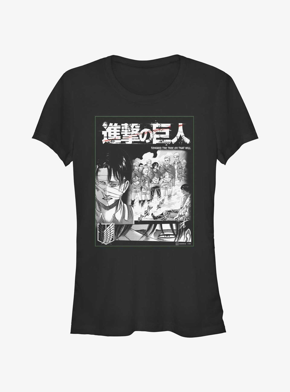 dark fantasy anime Levi On The Hill Girls T-Shirt