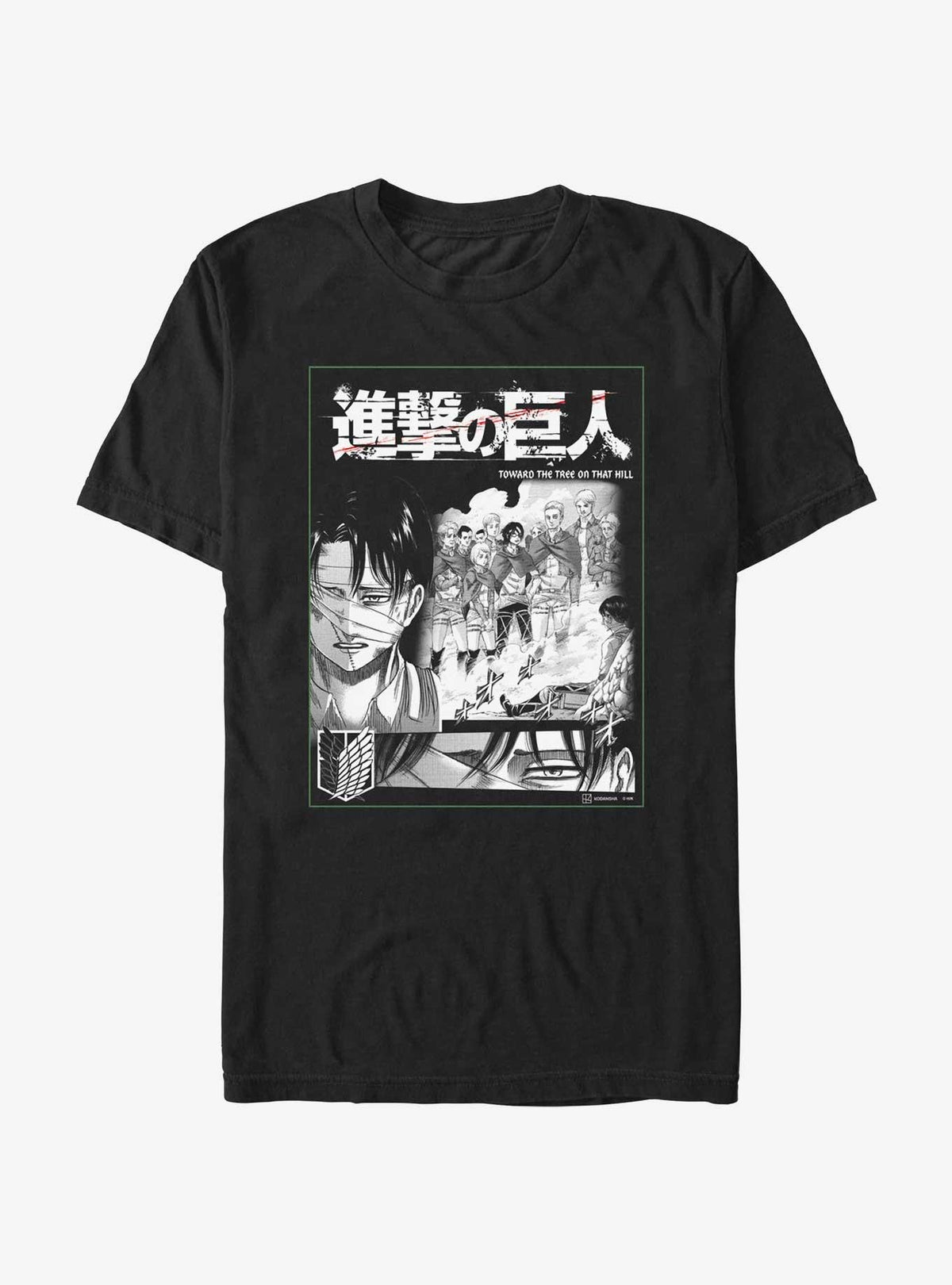 dark fantasy anime Levi On The Hill T-Shirt