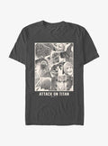 dark fantasy anime Titan Collage T-Shirt