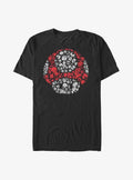 Nintendo retro platform gamer Mushroom Pieced Together Extra Soft T-Shirt