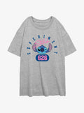 island alien duo Experiment 626 Girls Oversized T-Shirt