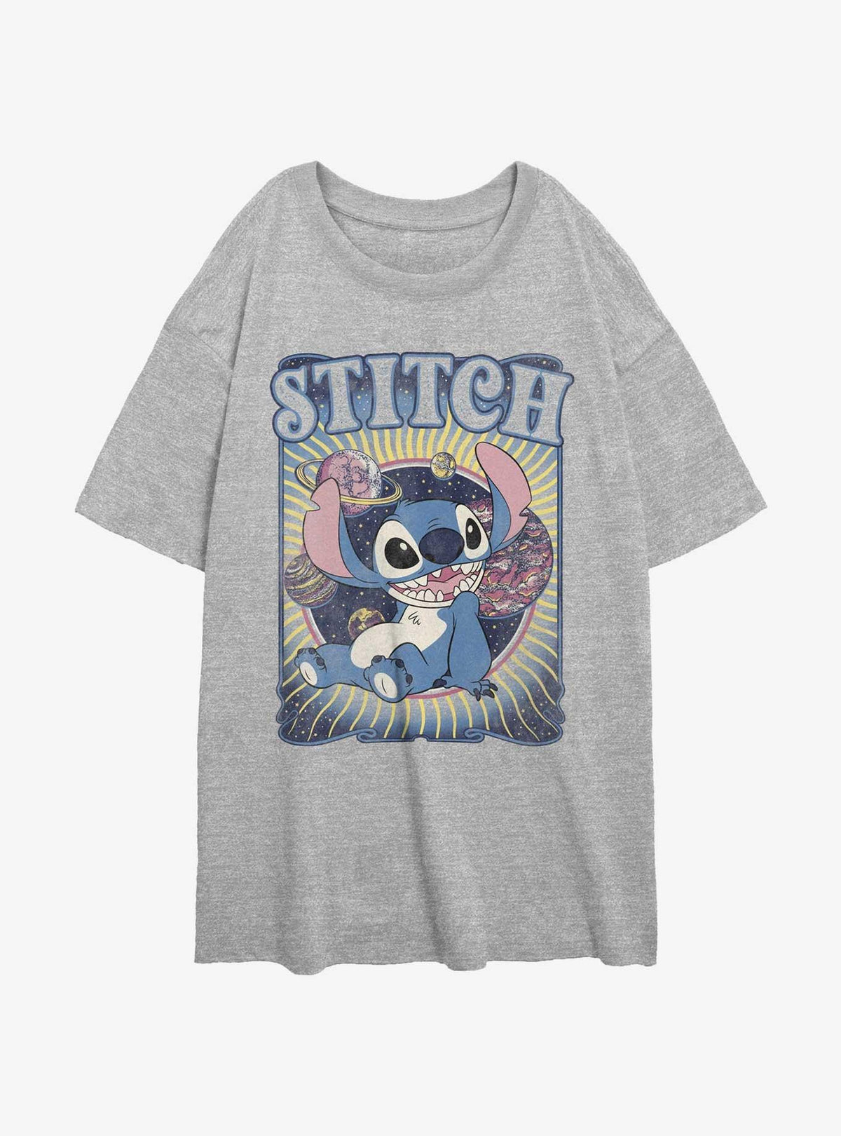 island alien duo Groovy cute blue alien Girls Oversized T-Shirt