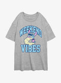island alien duo Weekend Vibes Girls Oversized T-Shirt