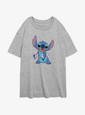 island alien duo Ohana Girls Oversized T-Shirt