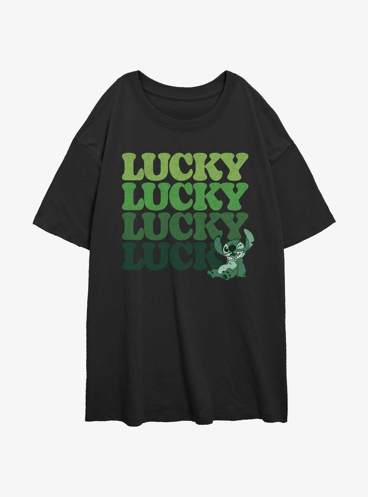 island alien duo Lucky cute blue alien Girls Oversized T-Shirt