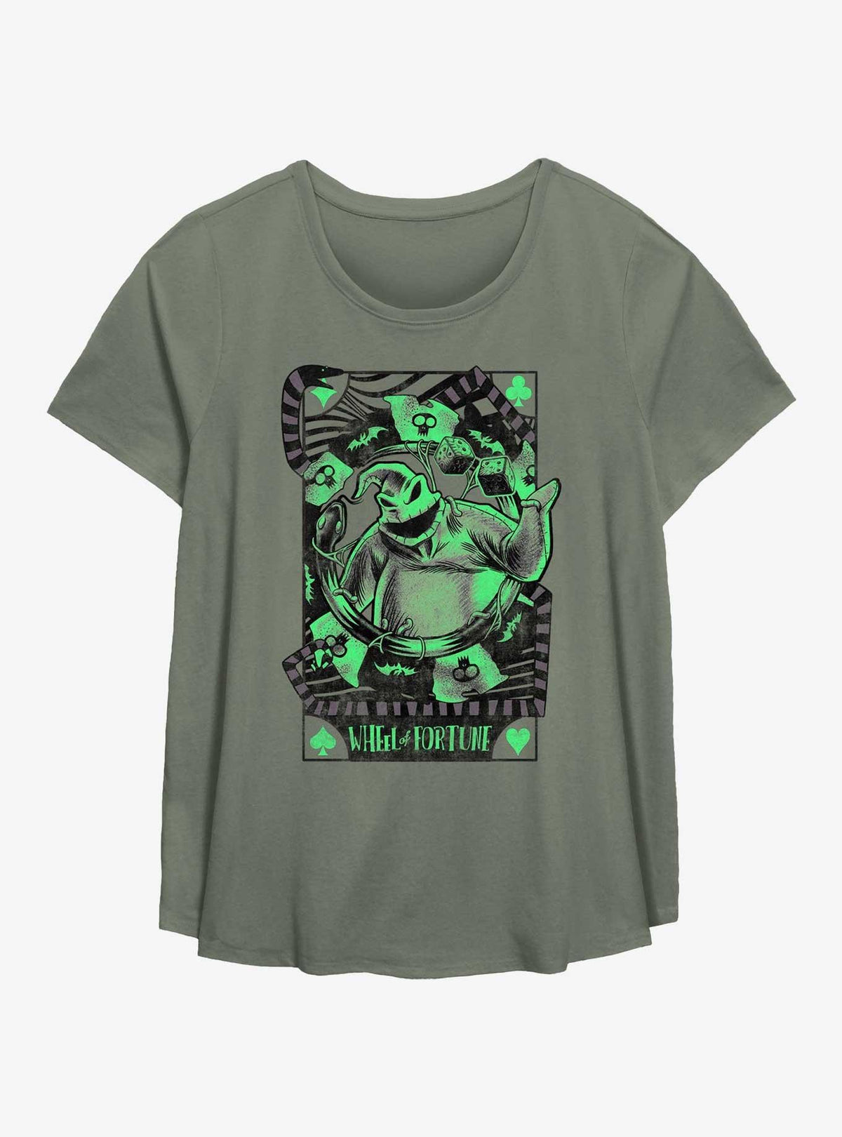 Nightmare Before Christmas Oogie Boogie Wheel Of Fortune Girls T-Shirt Plus Size