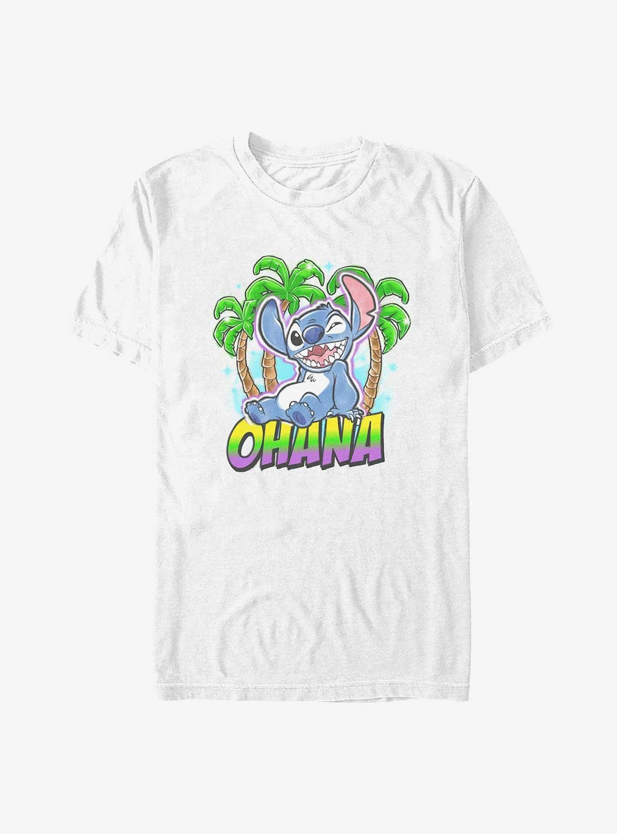 island alien duo cute blue alien Ohana Airbrush T-Shirt