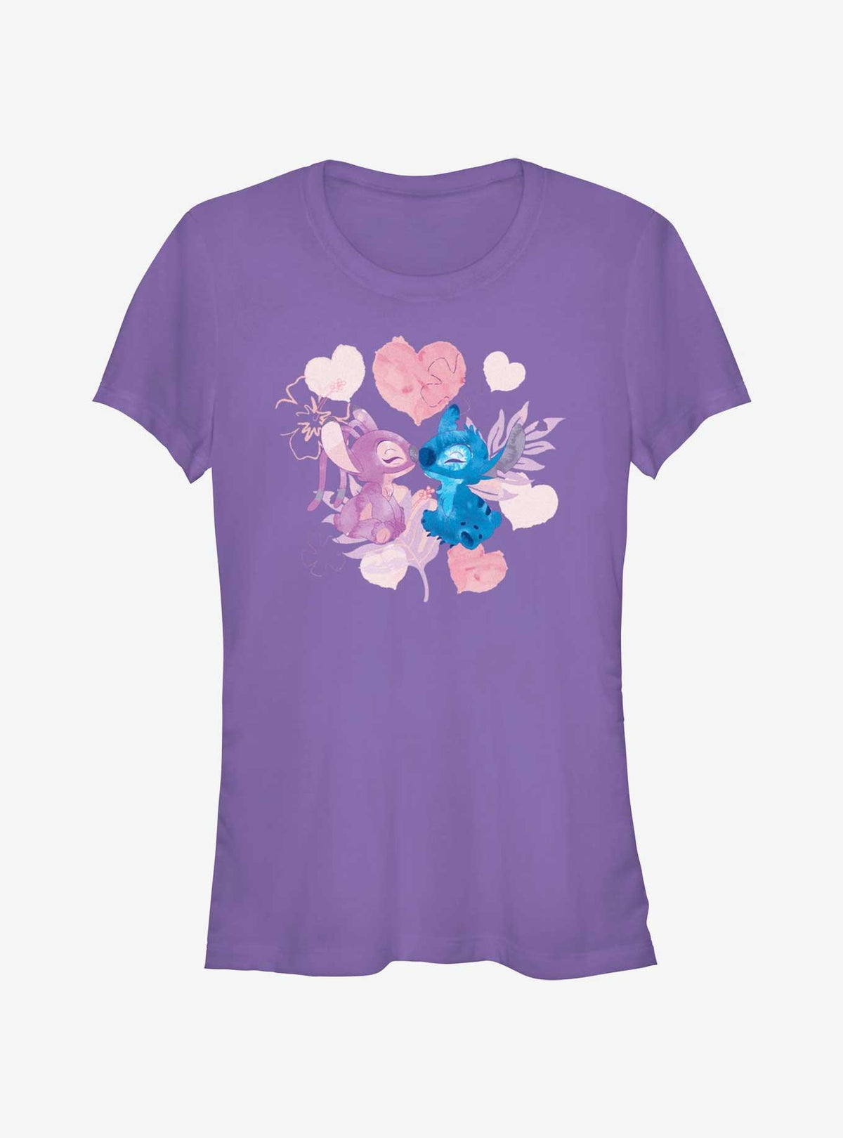 island alien duo cute blue alien Angel Lovers Girls T-Shirt